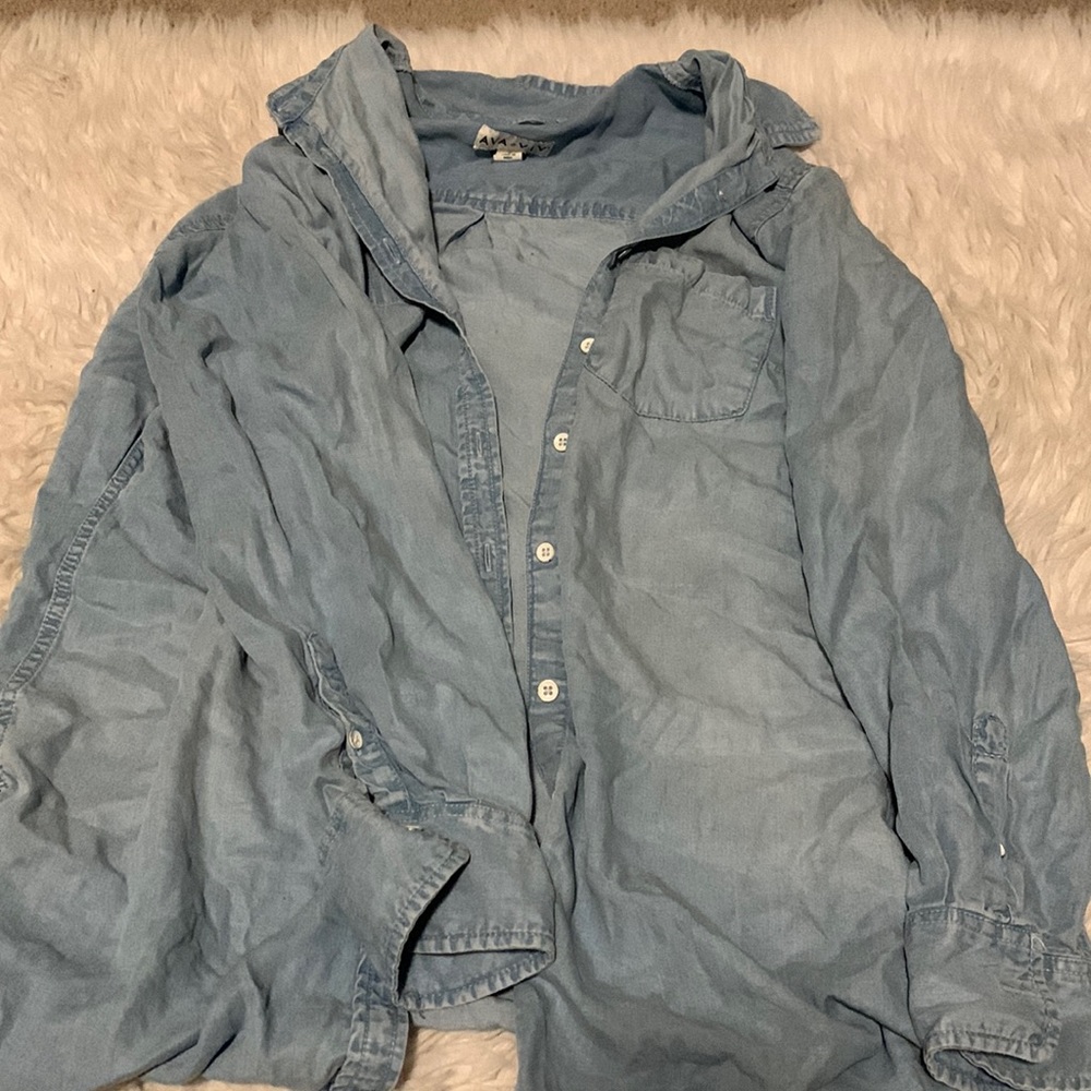 Denim flannel
